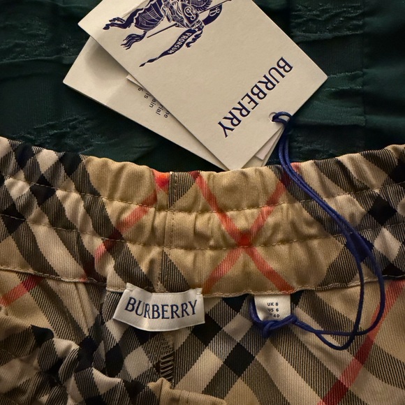 Burberry Tan Checkered Women's Bermudas - Picture 4 of 4
